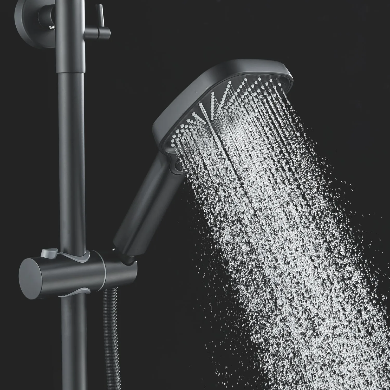 Душевая система Shevanik S6236H, черный