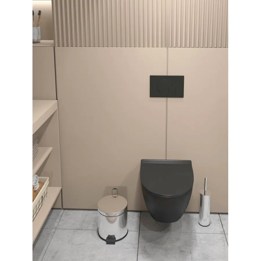 Унитаз подвесной Maretti Elena безободковый с микролифтом, EA10PBM93-560, черный