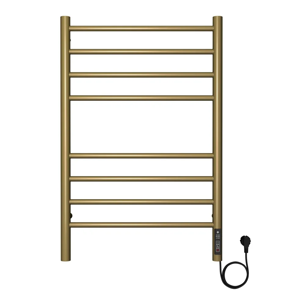 Полотенцесушитель электрический с диммером Terminus Аврора П8 50х80, золото арт
