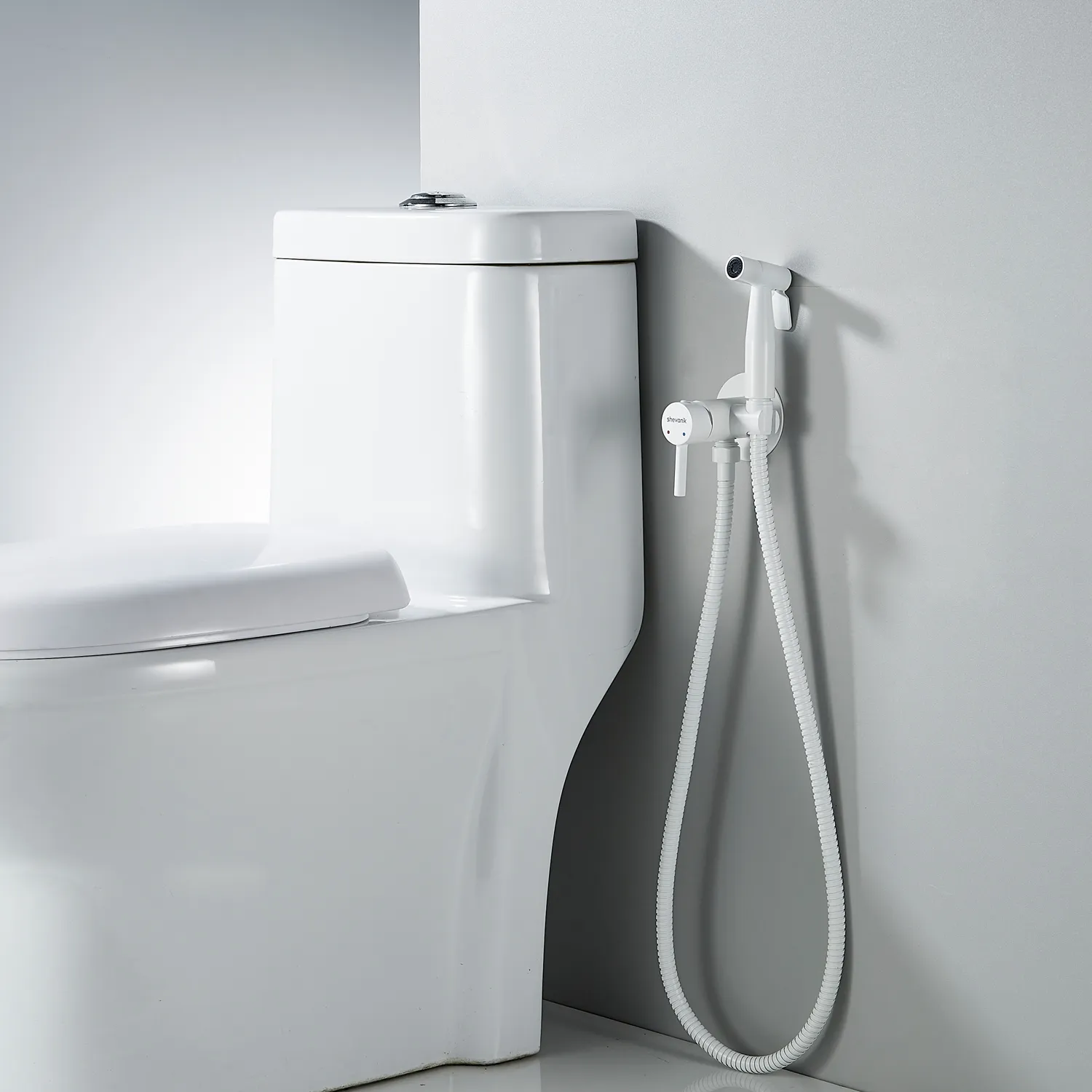 Гигиенический душ со смесителем Shevanik S147C, белый