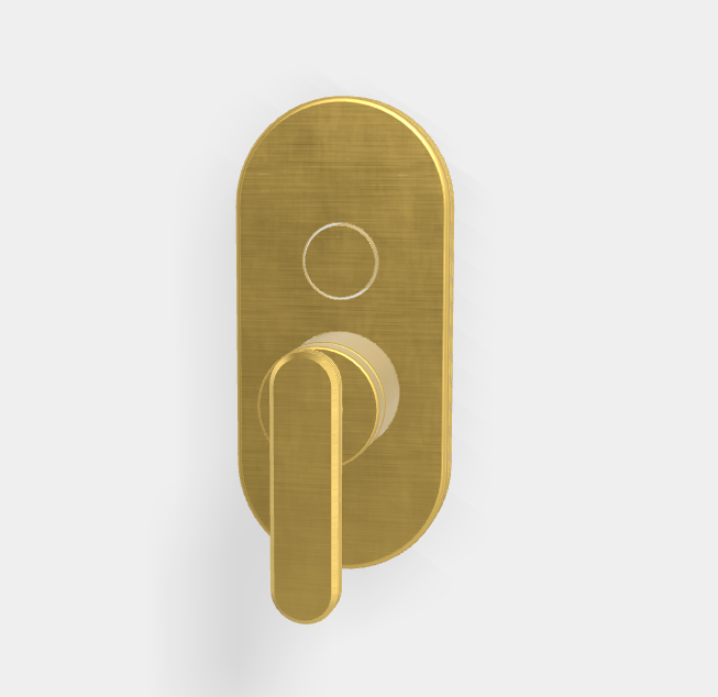 Смеситель для душа Fima Carlo Frattini Park Lane, на 2 потребителя, золото брашированное (F1309E2OS)