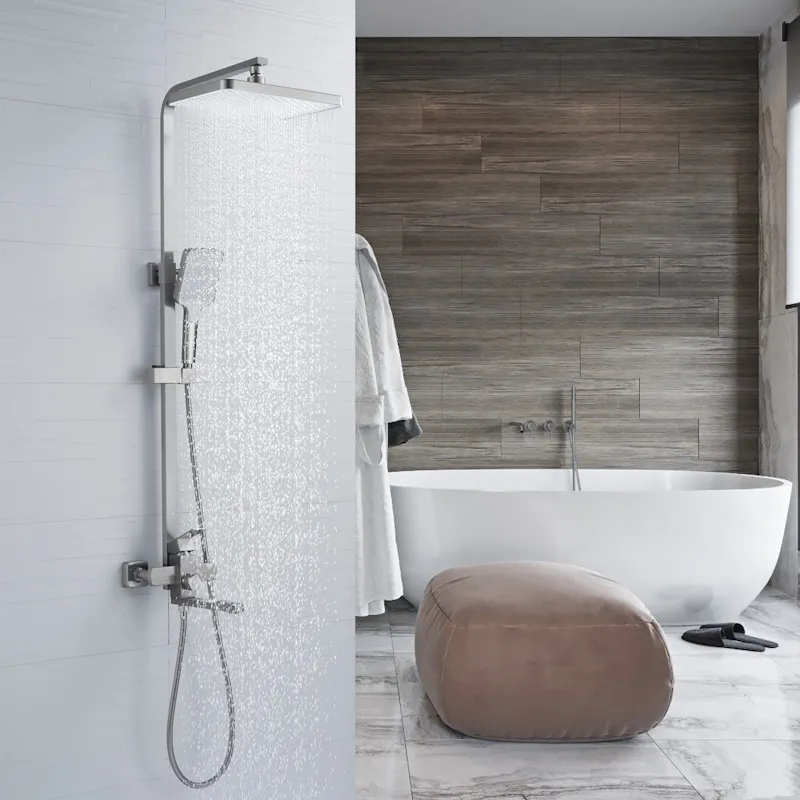 Душевая система Shevanik S7036L, сатин