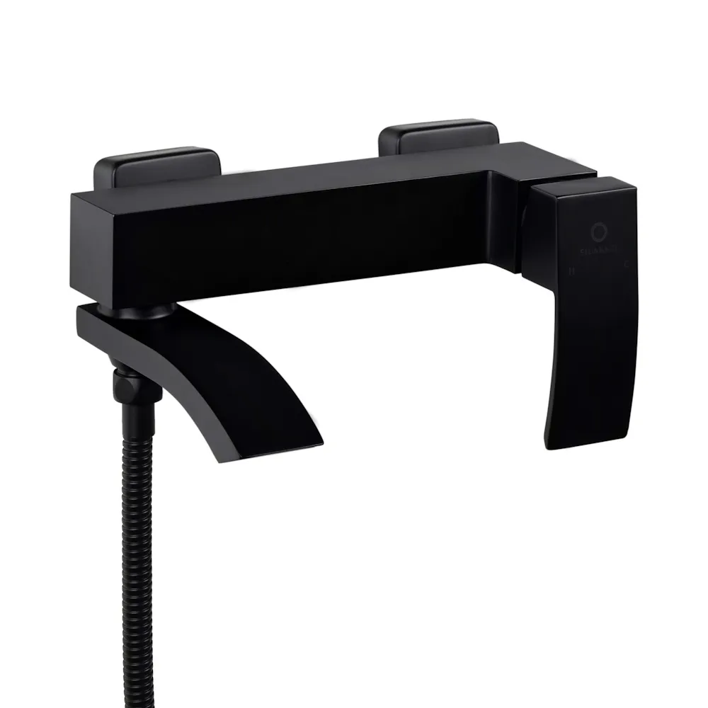 Смеситель для ванны FILARETE Waterfall FL2110BL, черный