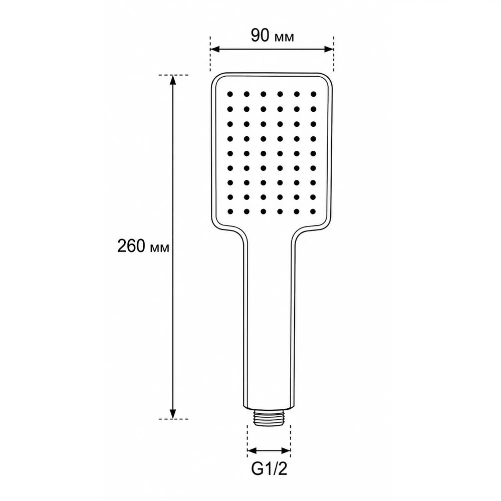 Лейка для душа GAPPO G33, хром