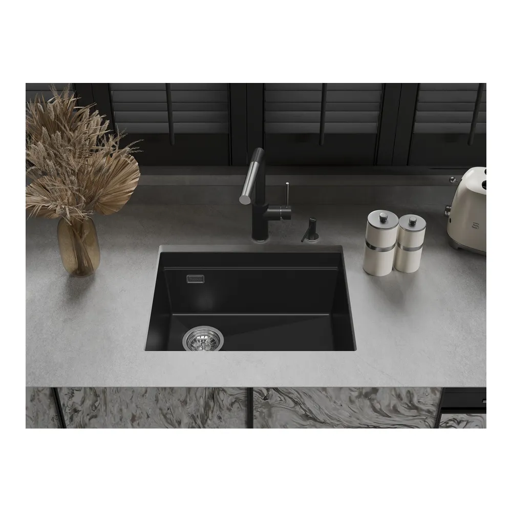 Кухонная мойка Rivelato LINO LN-554-L, черный