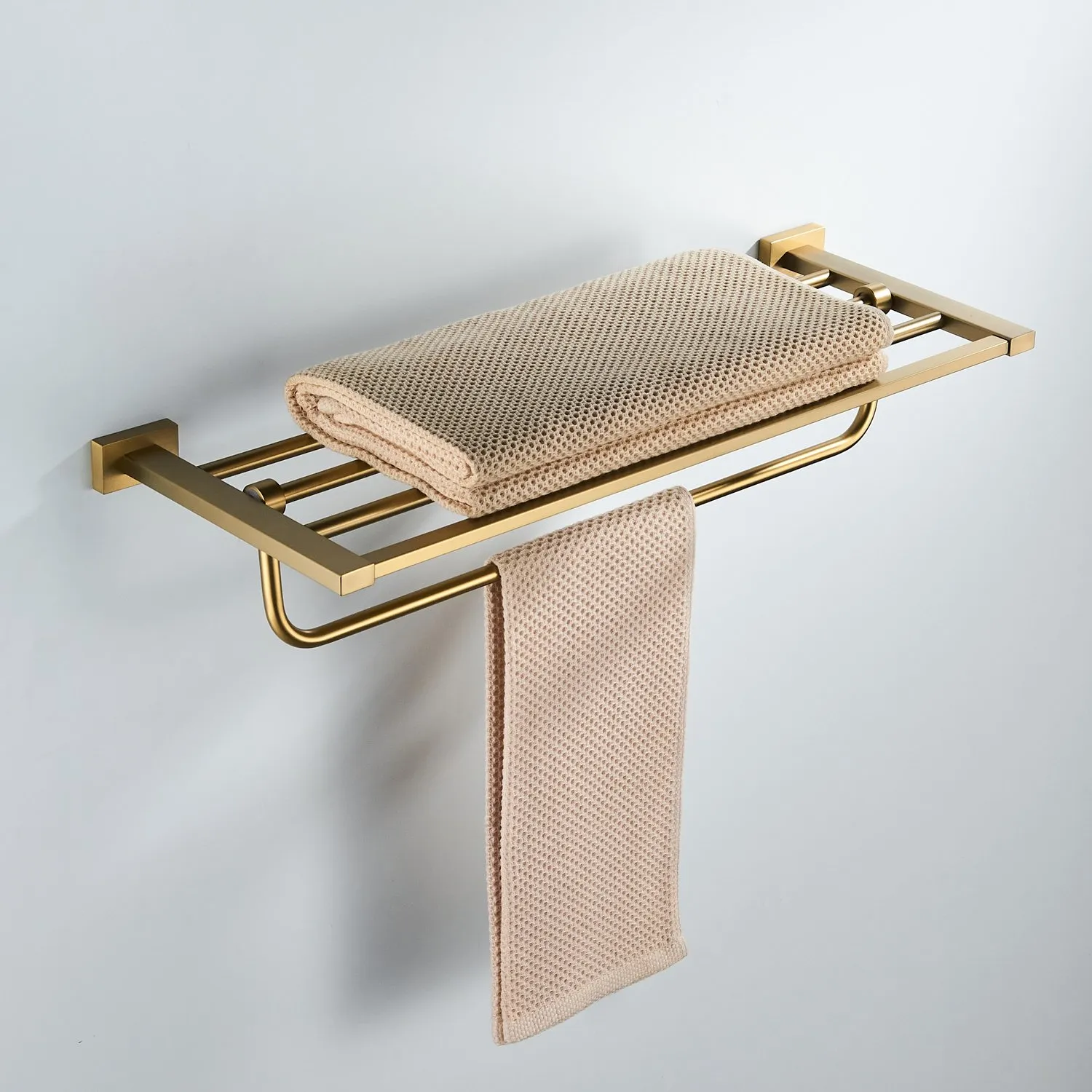 Полка для полотенец Shevanik SG5608G, золотой сатин