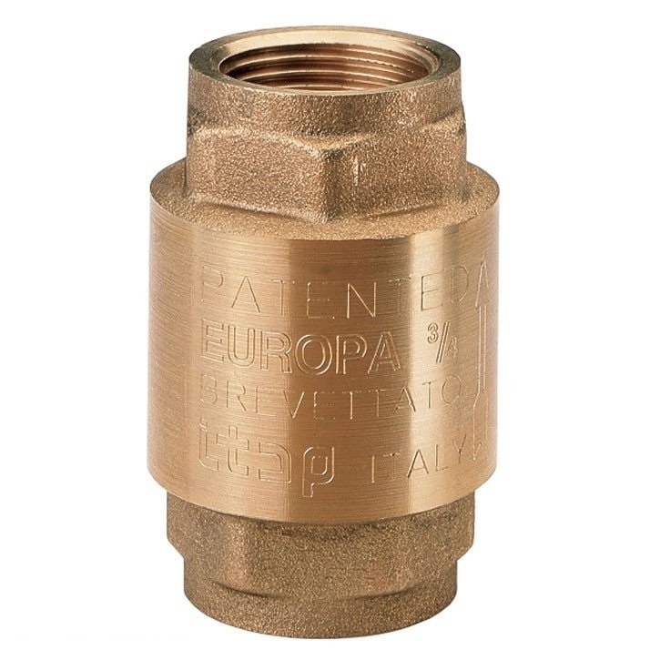 SVC-0011-000015 Клапан обратный Stout 1/2 пружинный муфтовый с металлическим седлом