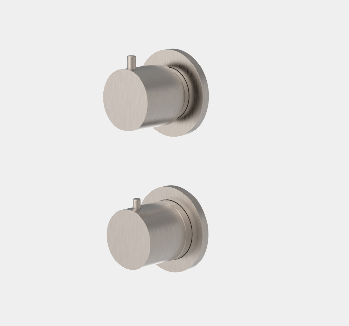 Смеситель для душа Fima Carlo Frattini Spillo Steel, на 2 потребителя, нержавеющая сталь (F3073N7INOX)