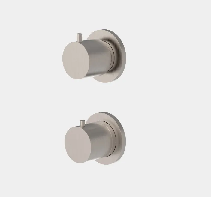 Смеситель для душа Fima Carlo Frattini Spillo Steel, на 2 потребителя, нержавеющая сталь (F3073N7INOX)