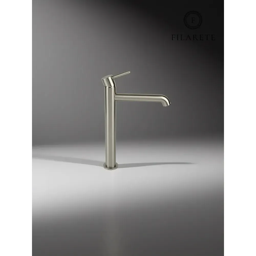Смеситель для раковины высокий FILARETE Roun FL6020NK, никель
