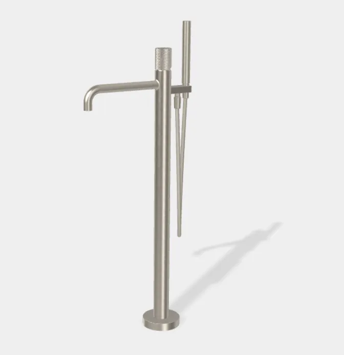 Смеситель для ванны и душа Fima Carlo Frattini Spillo Tech, V Collection, никель брашированный (F3034T/6NVSN)