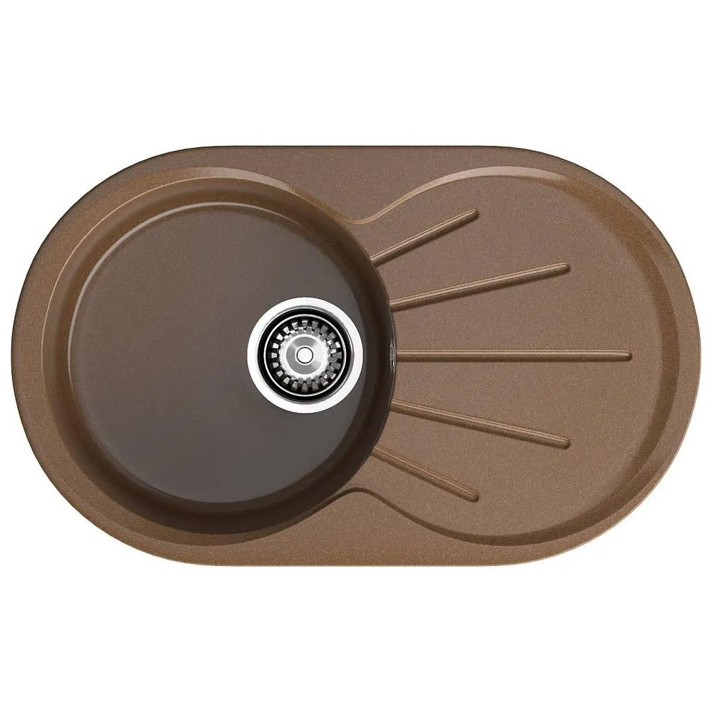 Кухонная мойка GranFest RONDO 750L, топаз