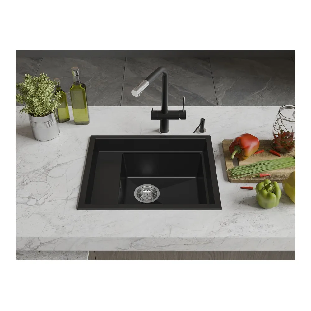 Кухонная мойка Rivelato NOBILE NB-544-L, черный