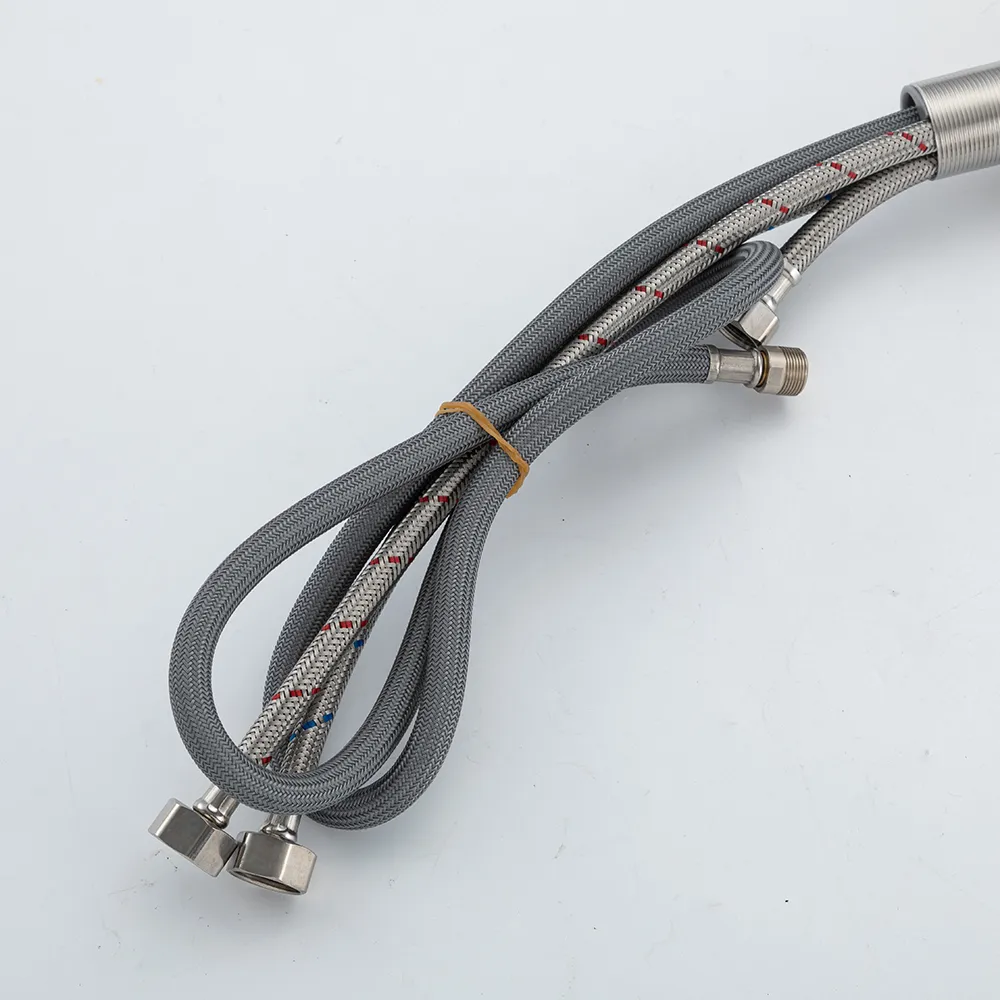 Смеситель для кухни с выдвижным изливом и режимом душ FRAP F6096-6, черный