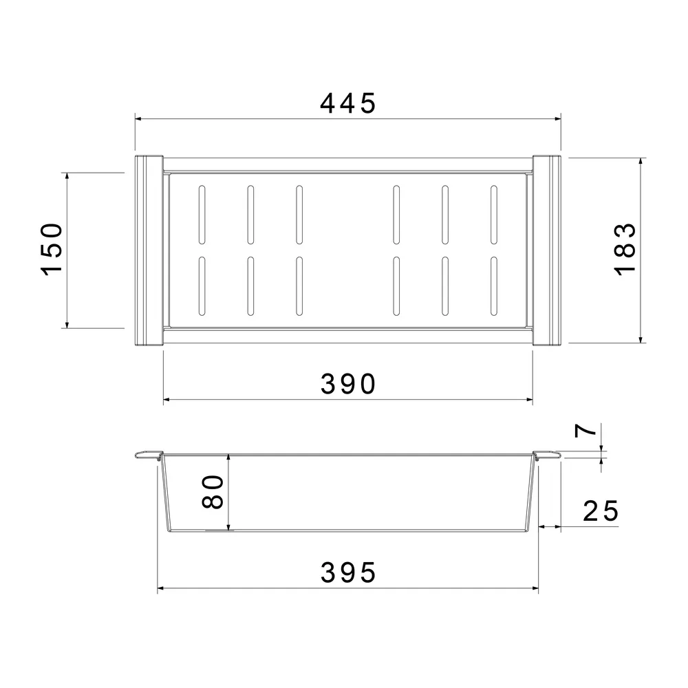 Коландер Rivelato RK-1845, нержавеющая сталь/черный
