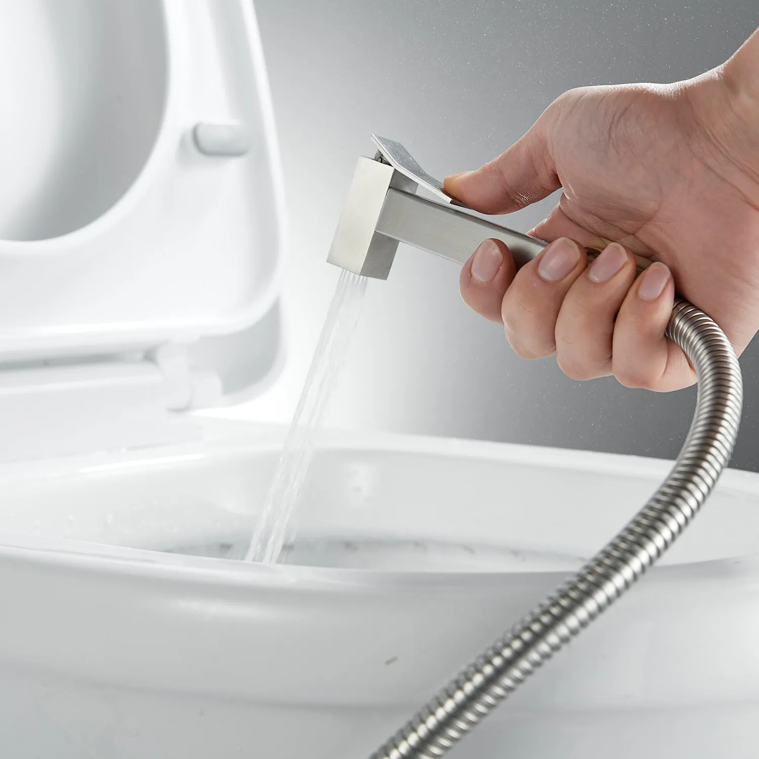 Гигиенический душ со смесителем Raffine F237L, сатин