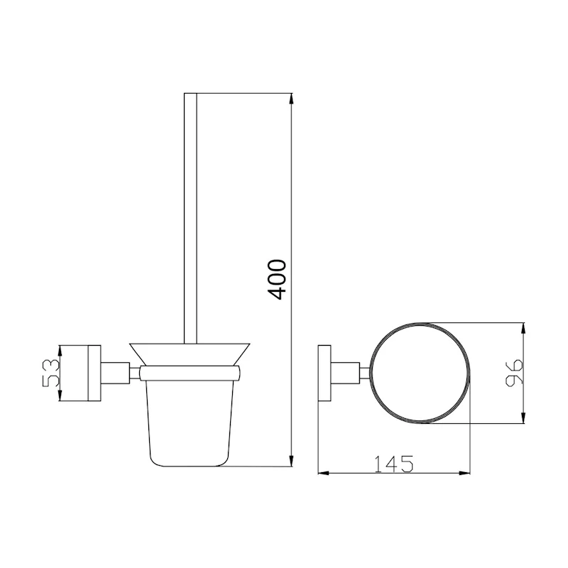 Ершик для унитаза Rav Slezak COLORADO COA0500ZK, золото брашированное