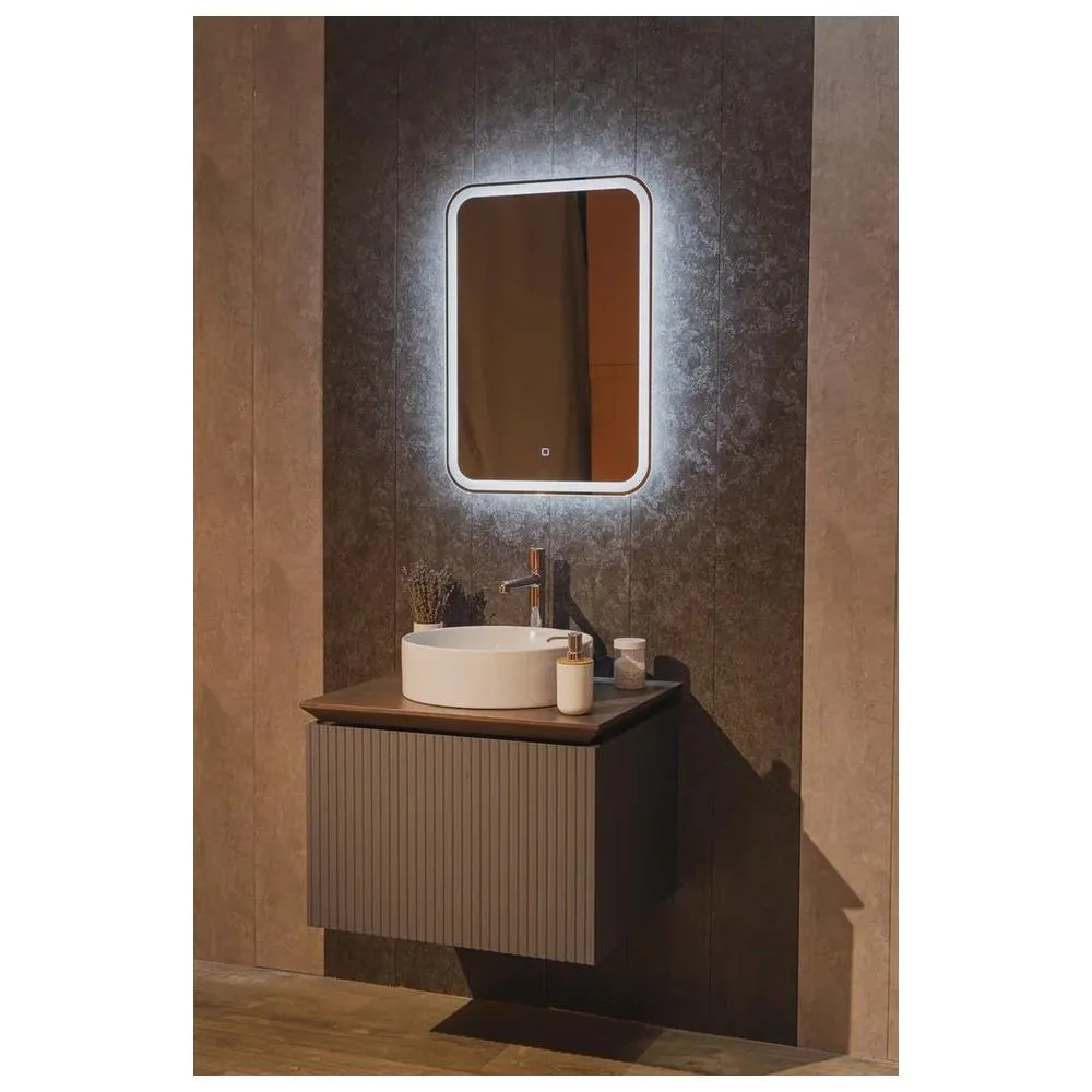 Зеркало Silver Mirrors Malta-Lite 500х700 (открытая подсветка, сенсорный выкл.)
