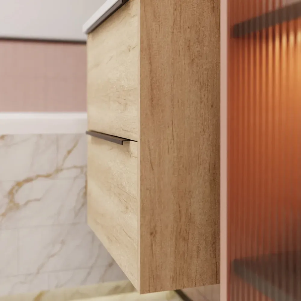 Тумба под раковину подвесная La Fenice Tesoro FNC-01-TES-DNN-60-2, натуральный