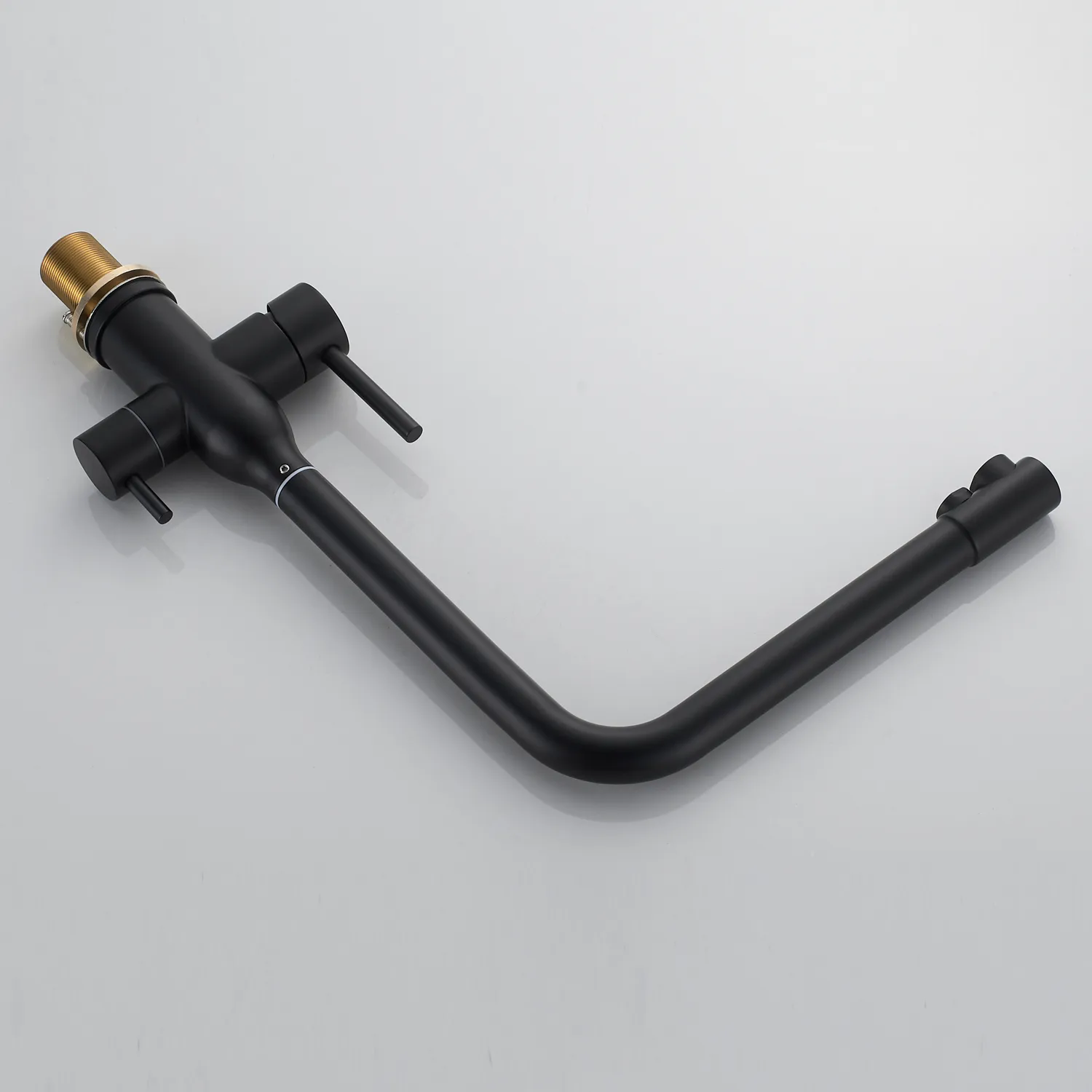 Смеситель для кухни с подключением фильтра Shevanik S248H, черный