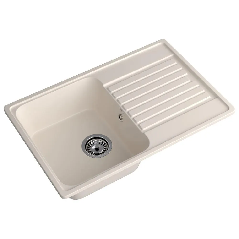 Кухонная мойка GranFest QUARZ 78, белый