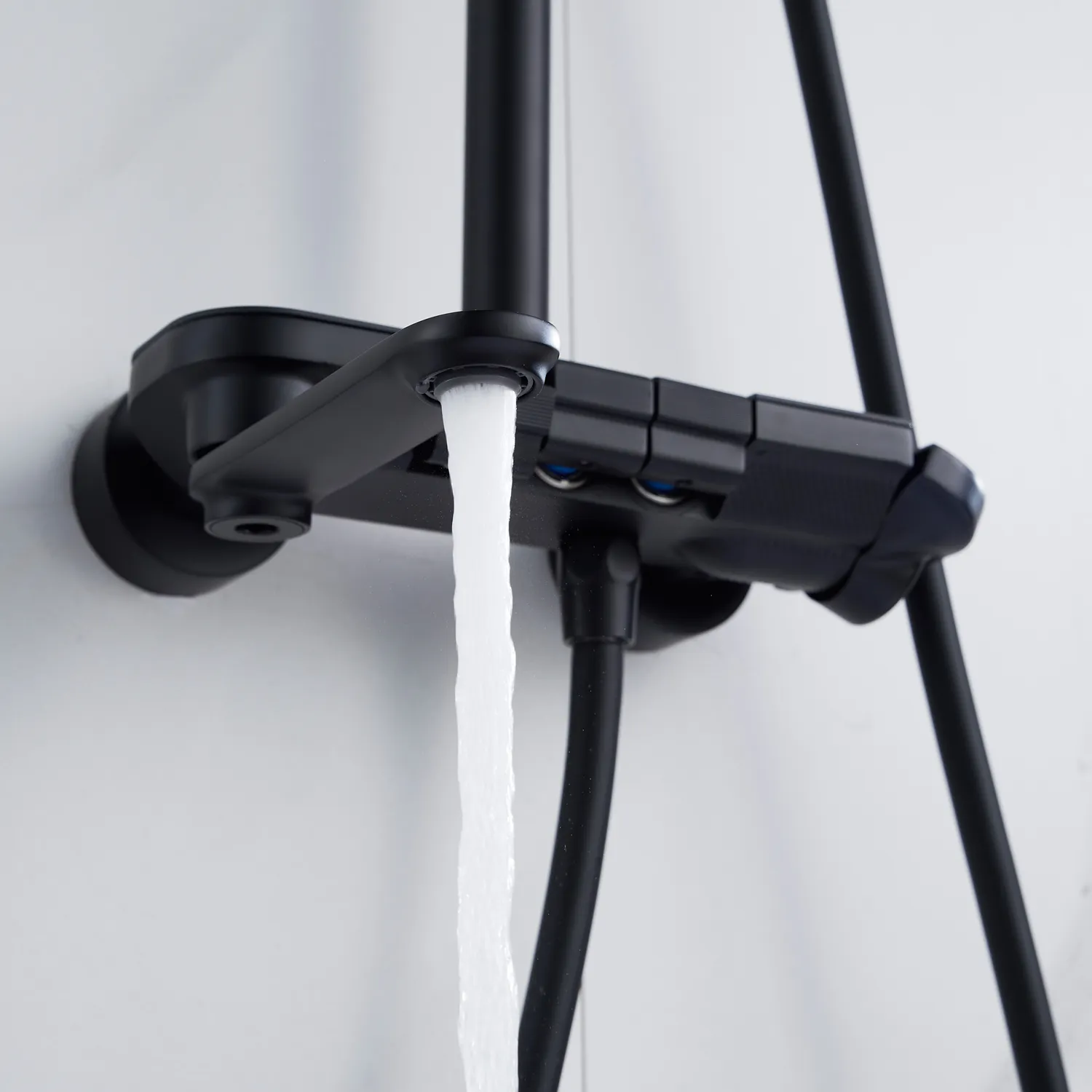 Душевая система Shevanik S4726H, черный