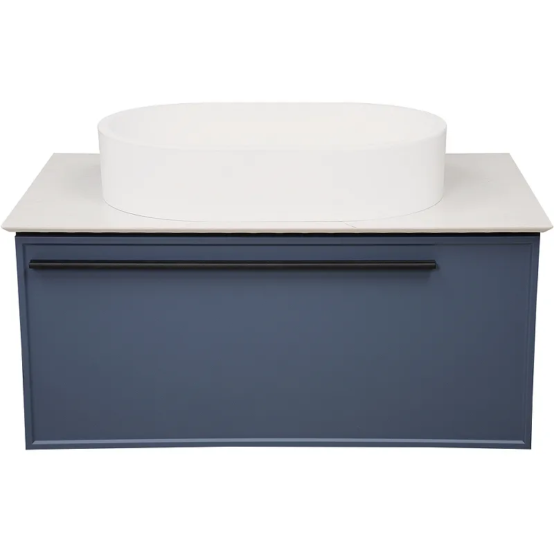 Тумба под раковину подвесная La Fenice Elba FNC-01-ELB-BG-80, синяя