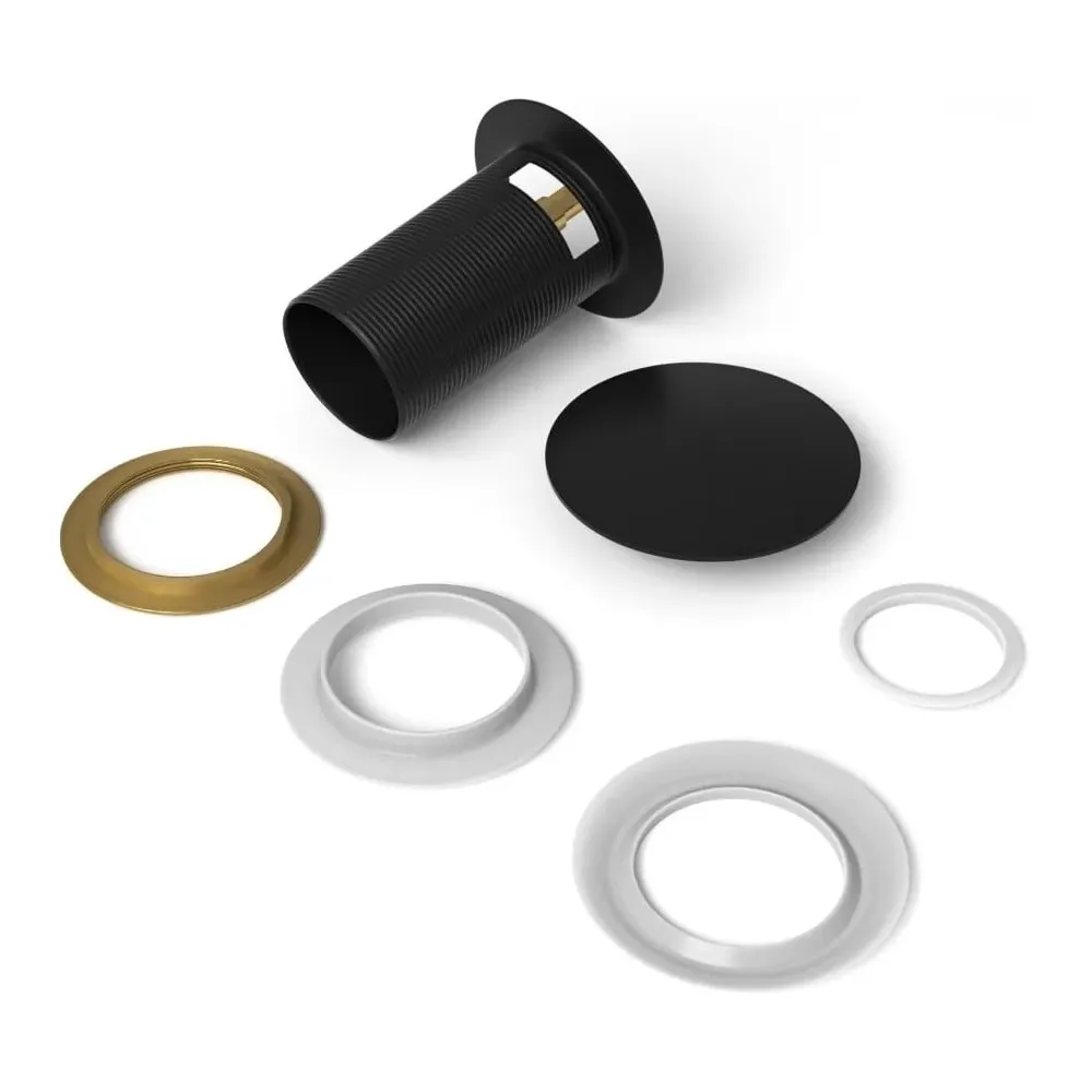 Донный клапан для раковины с переливом Maretti AC19Z12560, черный