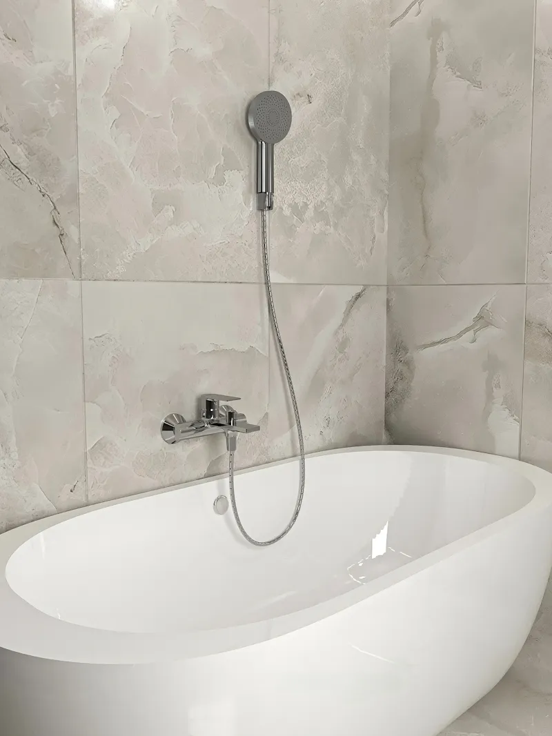 Смеситель для ванны Knotlor KN-32, хром