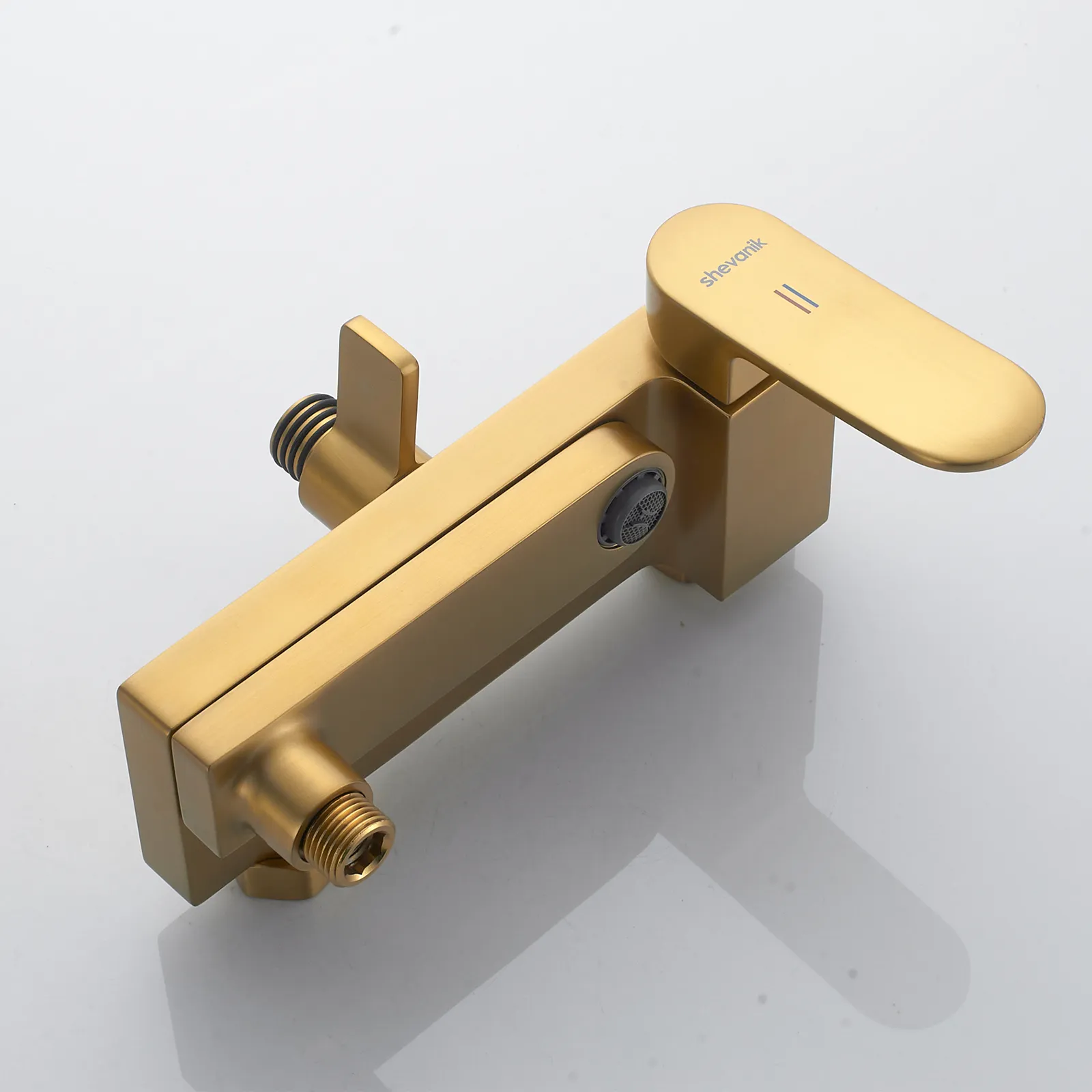 Душевая система Shevanik S4536G, золотой сатин