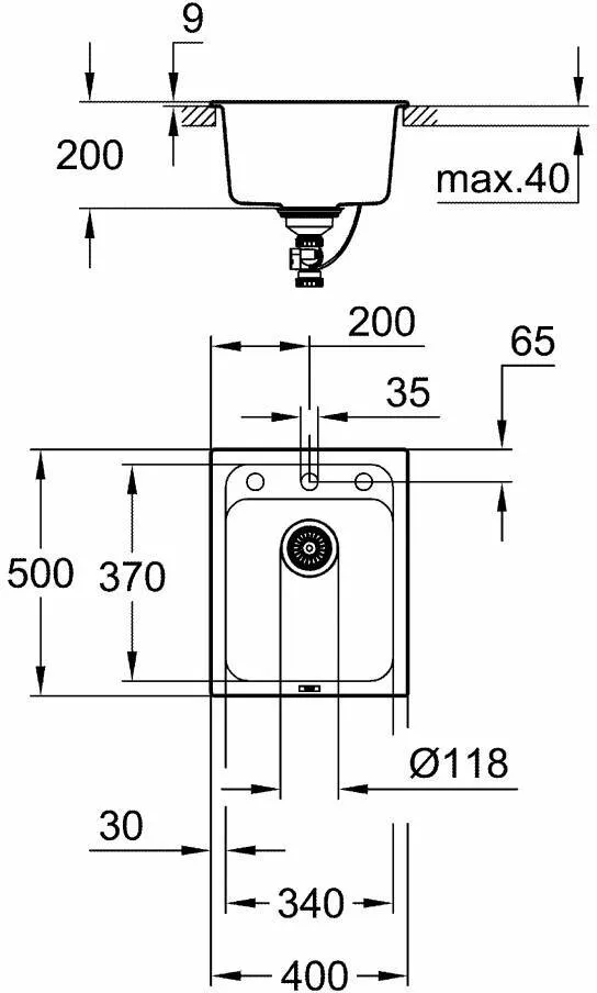 Мойка кухонная Grohe K700U 31650AP0