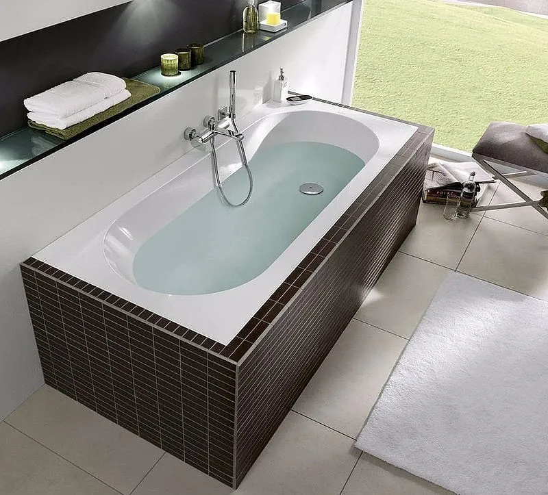 Квариловая ванна Villeroy & Boch Oberon 170х70 белый Alpin (UBQ177OBE2V-01)