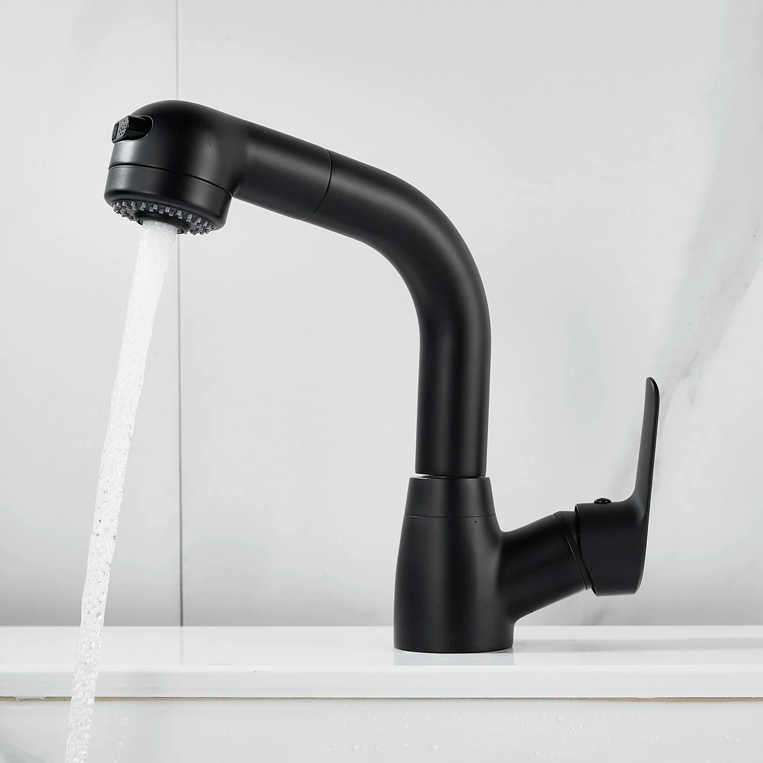 Смеситель для раковины многофункциональный Raffine F291H, черный