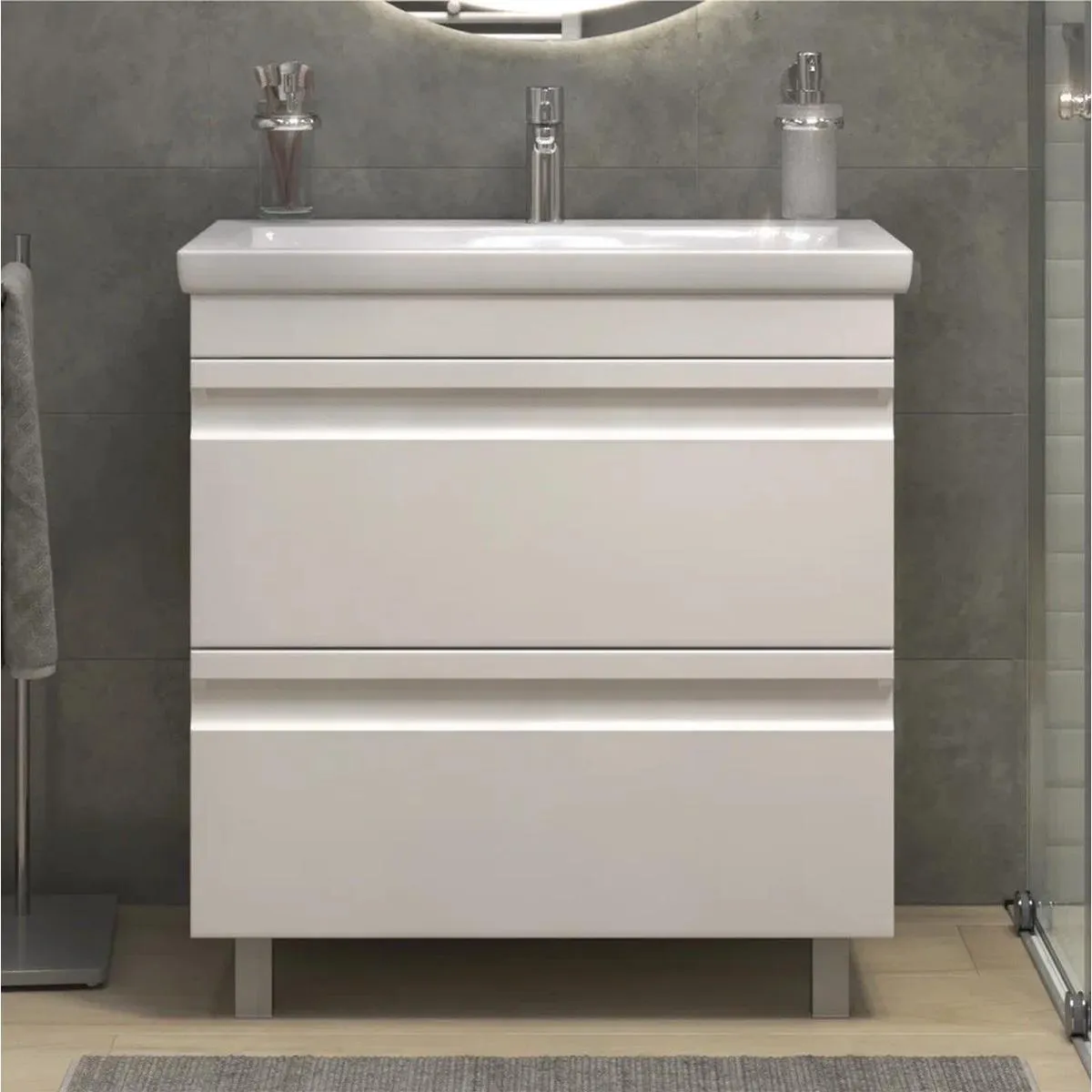 Тумба с раковиной напольная VIGO Holly 041, 80 см