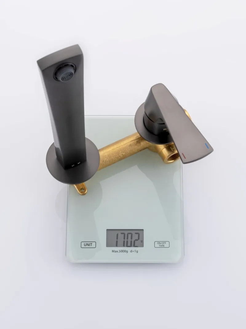 Смеситель Raglo R07.11.09 для раковины встраиваемый монолитный, графит