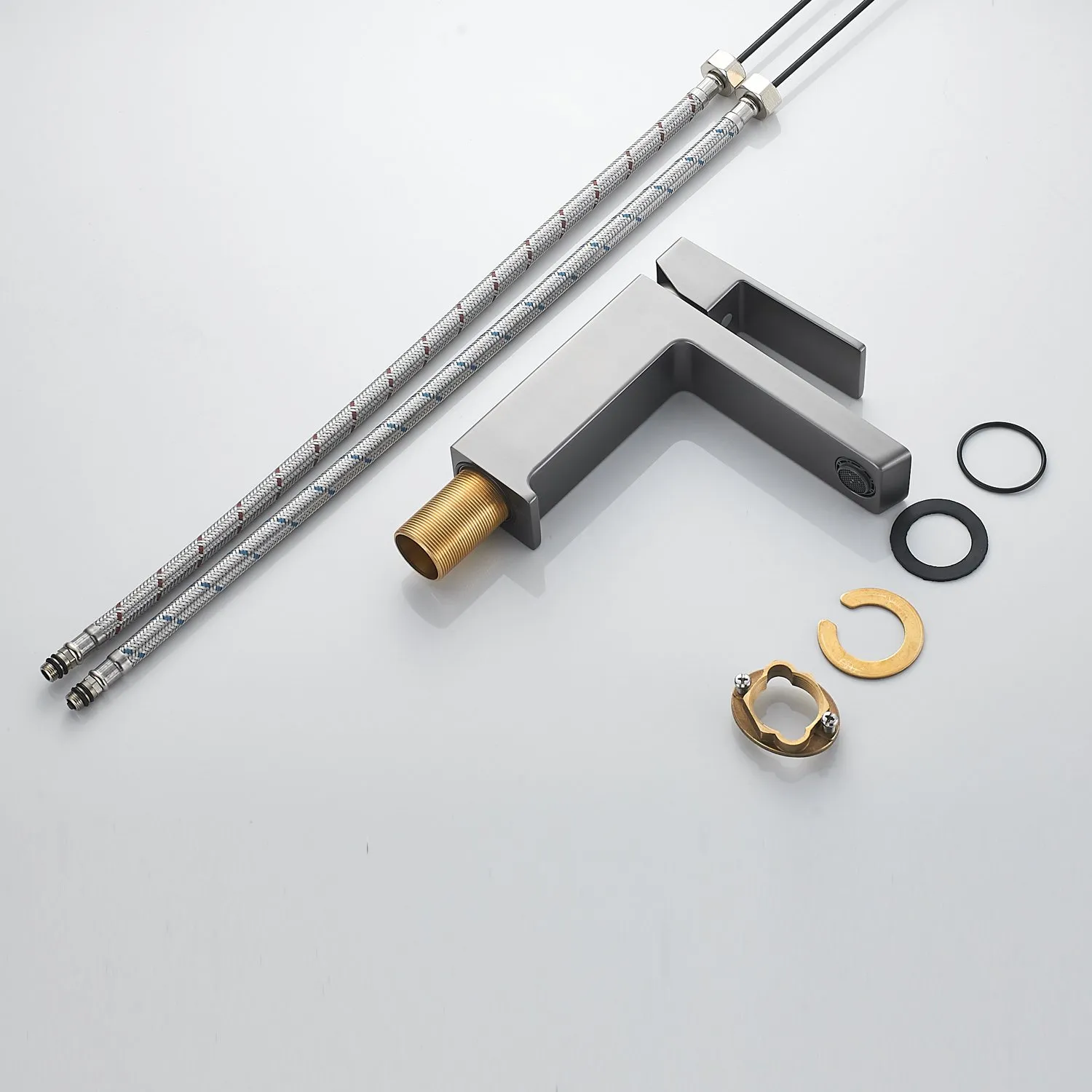 Смеситель для раковины Rose R1801T-1, оружейная сталь