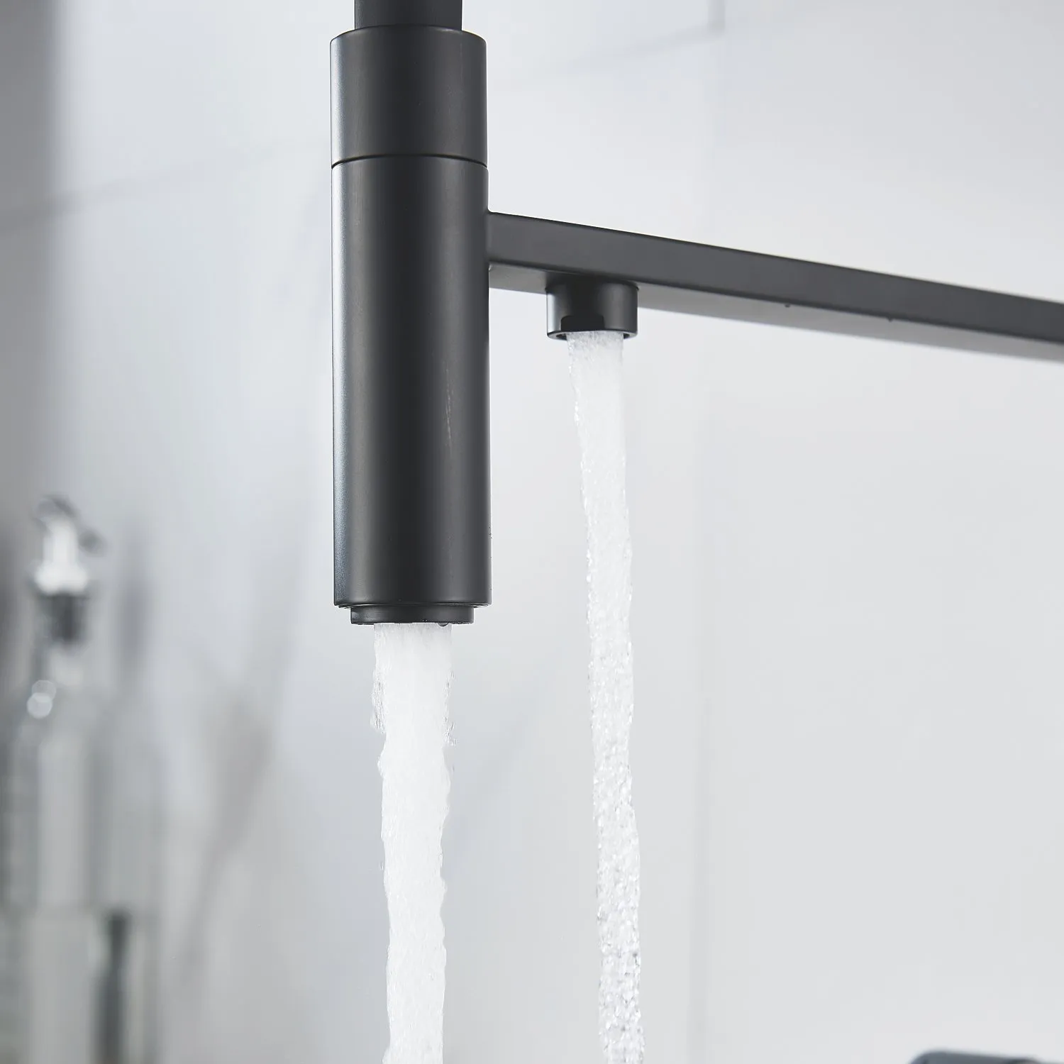 Смеситель для кухни с подключением фильтра Shevanik S178H, черный