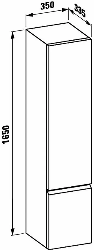 Шкаф-пенал Laufen Palomba 4.0675.2.180.221.1 светлая груша (петли справа)