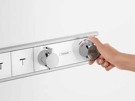15357000S Set HG RainSelect термостатический смеситель для душа (15357000+15312180)
