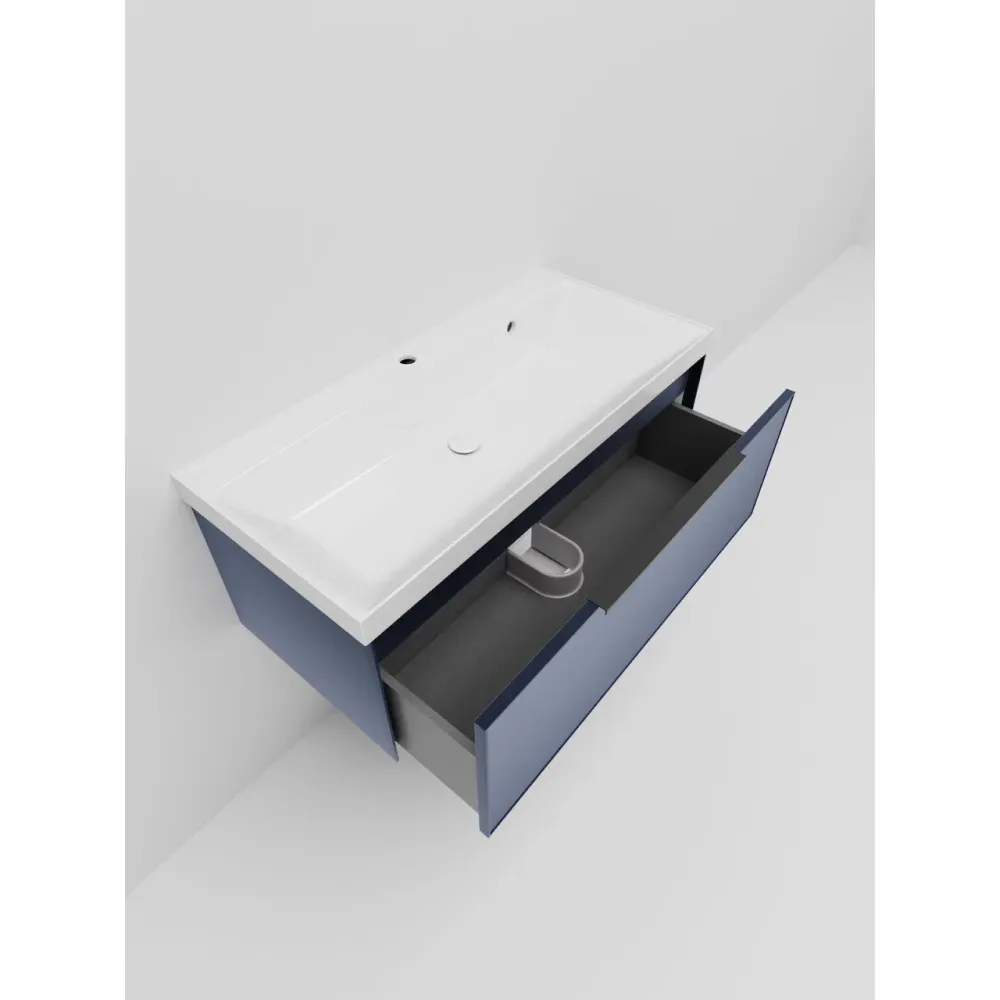 Тумба под раковину подвесная La Fenice SIMPLA FNC-01-SIM-BG-100, синяя