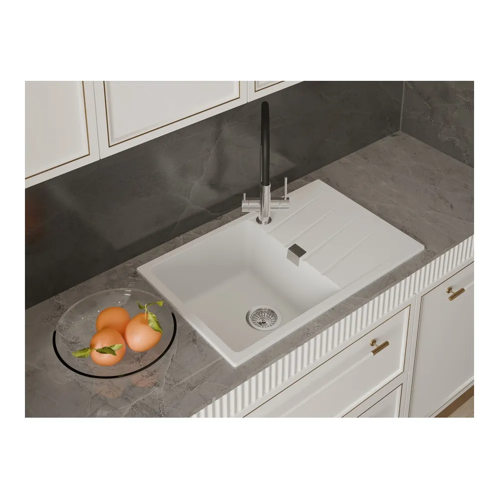 Кухонная мойка Rivelato RAUM RM-78, иней