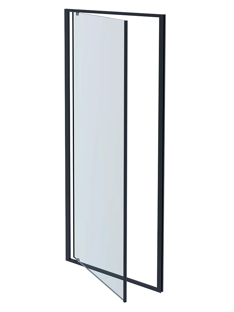 AQ ARI PI 10020GM Душевая дверь, распашная 1000x2000 профиль оружейная сталь, стекло прозрачное
