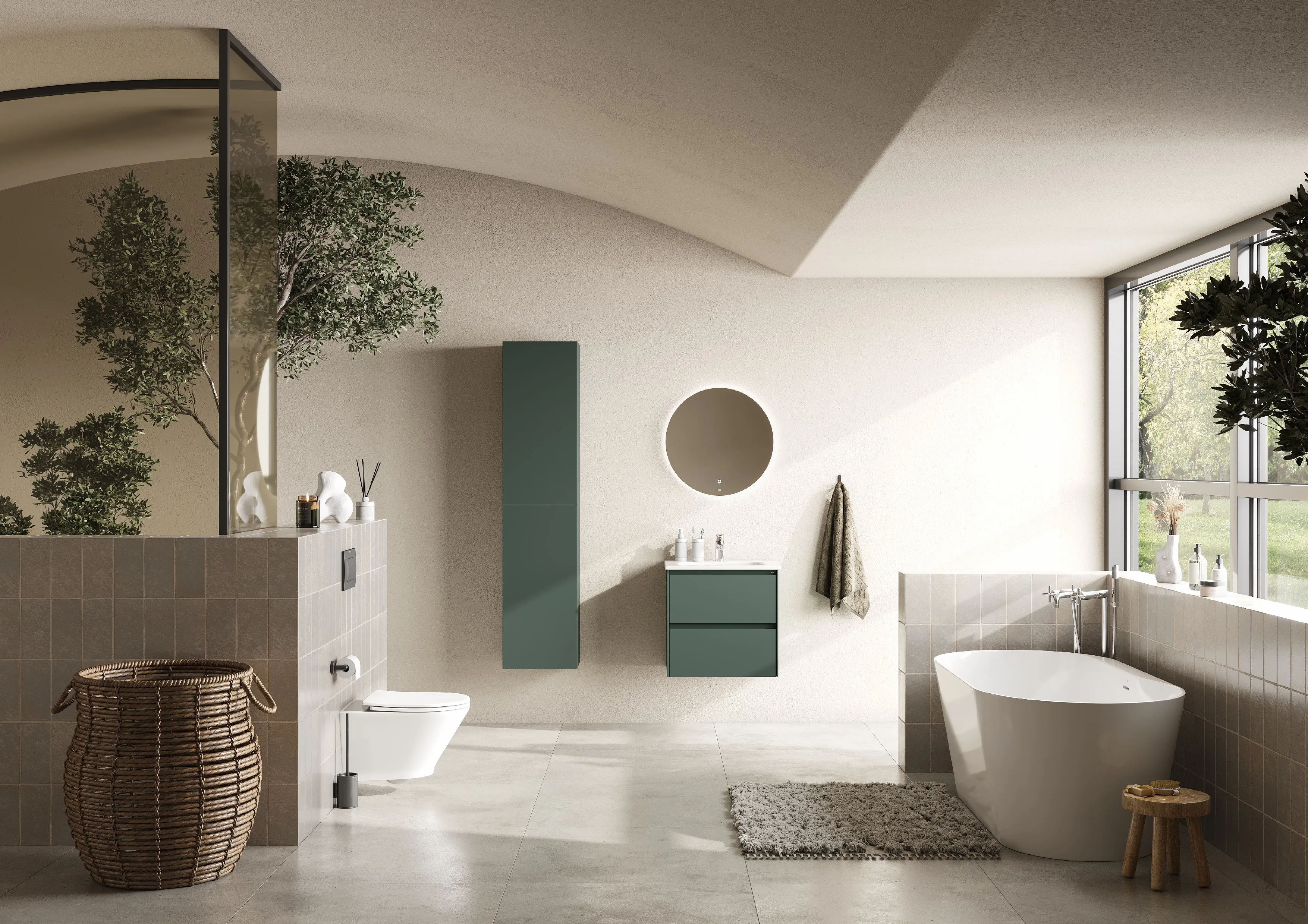 Комплект инсталляция с подвесным унитазом Roca The Gap Round Pack 893105000 с сиденьем микролифт