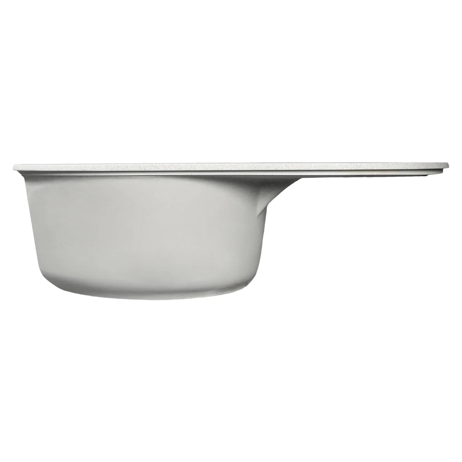 Мойка MIXLINE МЛ-ГМС105 (ML-GMS105) СТАНДАРТ овальная с крылом, серый (310), 740*460*190мм (558126)