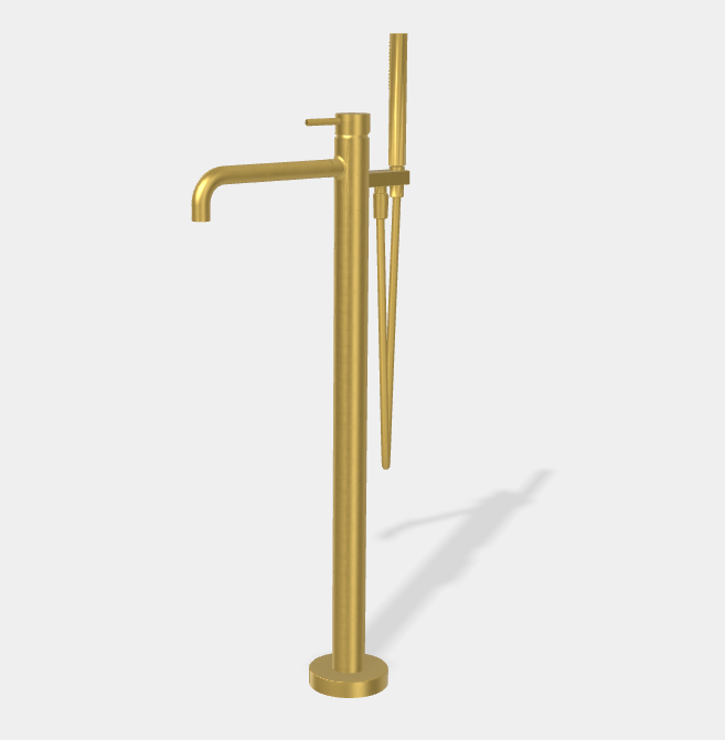 Смеситель для ванны Fima Carlo Frattini Spillo Up,брашированное золото (F3034/6NOS)