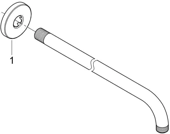 Душевой кронштейн Grohe Rainshower 28361000 хром