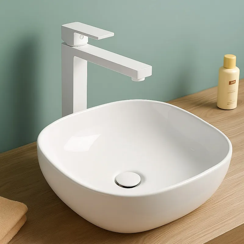 Донный клапан для раковины без перелива Knotlor BM9010WY, белый