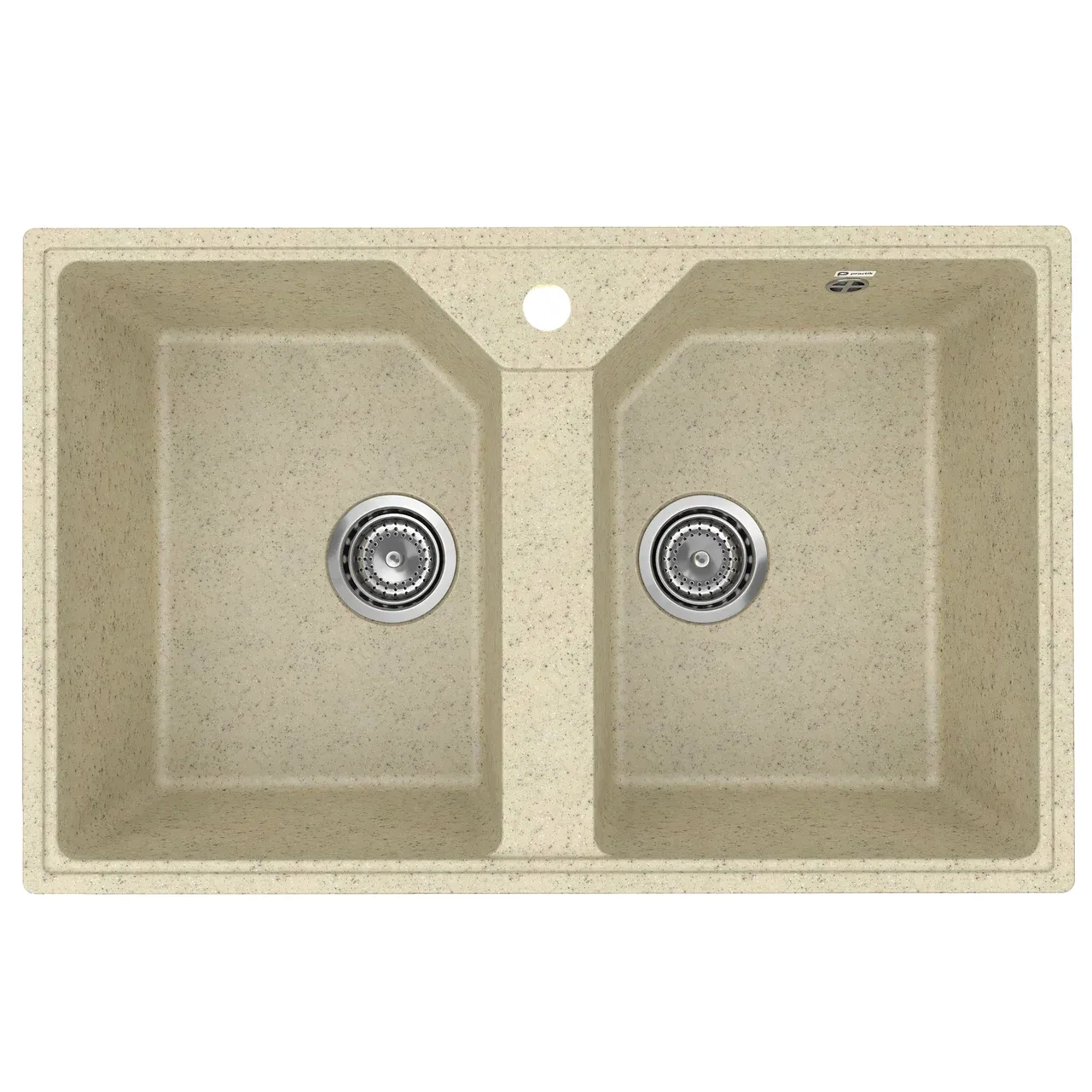 Кухонная мойка Practik PR-M-770-002 (без сифона), слоновая кость