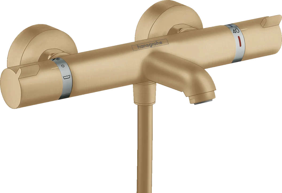 Термостат для ванны Hansgrohe Ecostat Comfort 13114140, шлифованная бронза