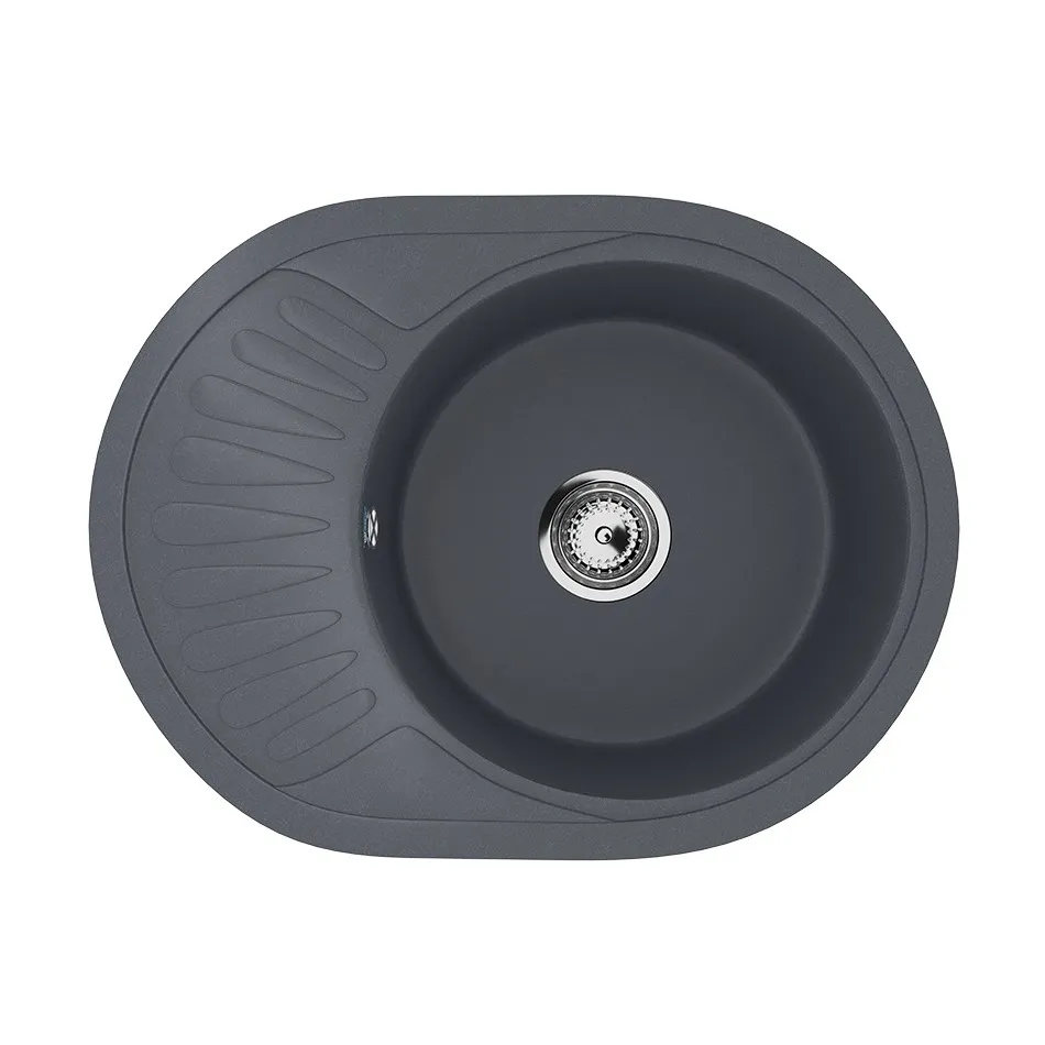 Кухонная мойка Ulgran U-107м-343, антрацит